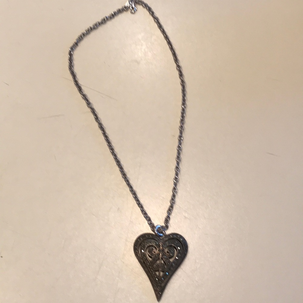 Sterling silver 925 heart necklace
